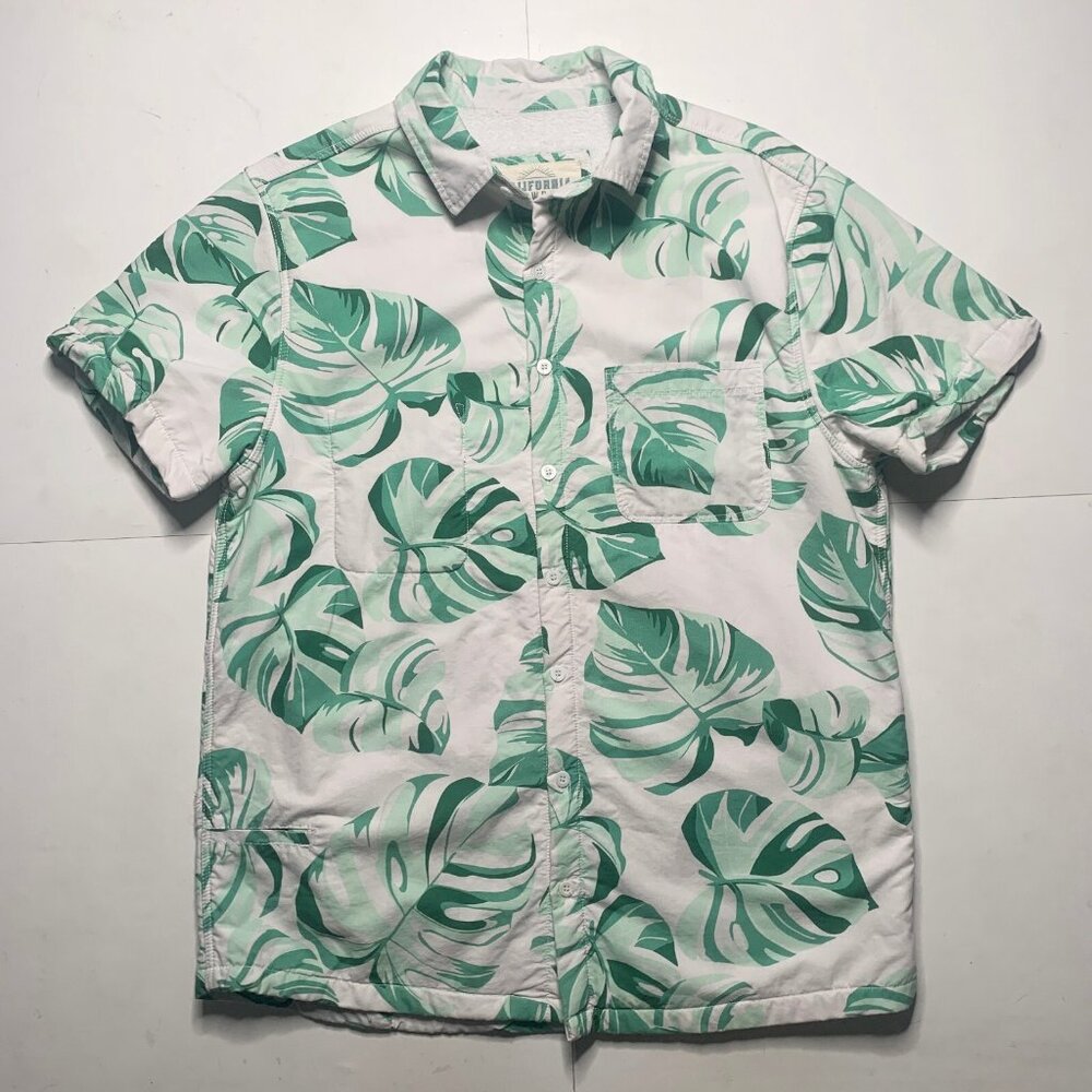 California Cowboy The High Water Short Sleeve Button Down Shirt Lined S
